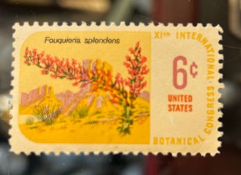 Botanical Congress XIth International 6 Cent US Stamp Fouquieria Splendens