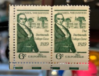 DANIEL WEBSTER 1819 DARTMOUTH COLLEGE 6 CENT POSTAGE STAMPS US