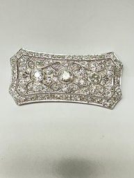 Exquisite Antique Vintage Platinum Art Deco And Diamond Brooch Pin
