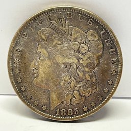 1885 Morgan Dollar Silver Dollar Coin Very Fine