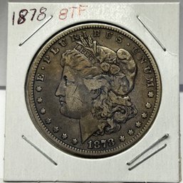1878 Morgan Silver Dollar 8TF RARE Extremely Fine