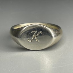Vintage Elsa Peretti Tiffany & Co Ring Initial K