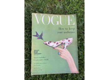 Vintage VOGUE Magazine April 15 1957 Givency Dior Paris Sabine Weiss