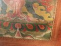 ANTIQUE BUDDHIST THANGKA TIBET CHINESE YAMA TEXTILE