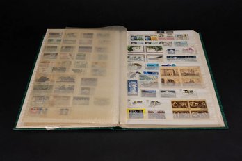 LARGE VINTAGE USA FULL SHEET STAMP COLLECTION IN ALBUM