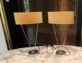 STUNNING VINTAGE VITRO MURANO ART GLASS TABLE LAMPS