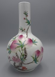 Chinese Peach Vase With Bats