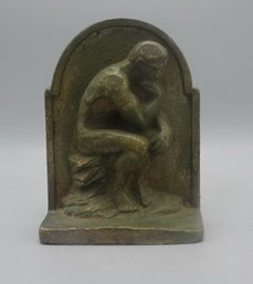 ANTIQUE FRENCH RODIN BRONZE SCULPTURE OF 'Thinker' With Old Attached Tag