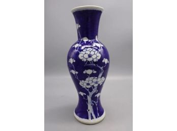 CHINESE QING DYNASTY PORCELAIN CHERRY BLOSSOM VASE