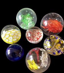 Lo Of 7 Assorted Paperweights