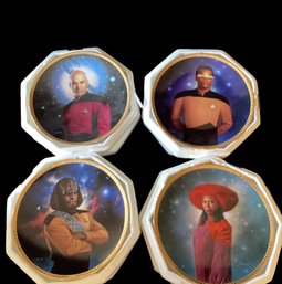 Lot Of 4 Star Trek Next Generation Collectible Plates