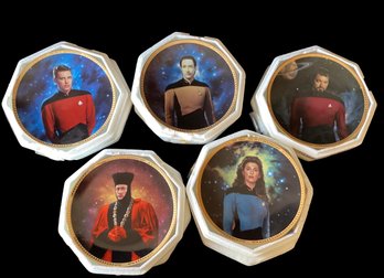 Lot Of 5 Star Trek Next Generation Collectible Plates