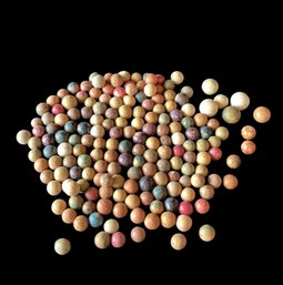 Huge Lot Of Old Clay Marbles