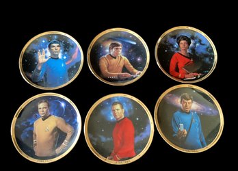 Lot Of 6 Star Trek 25th Anniversary Collectible Plates