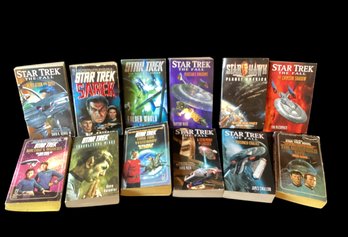 Lot Of 12 Star Trek Books Used