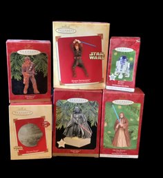 Lot Of 6 Hallmark Star Wars Ornaments