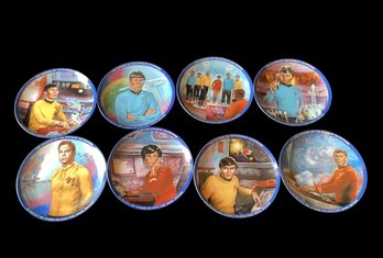 Lot Of 8 Star Trek The Voyages Of Starship Enterprise Collectible Plates