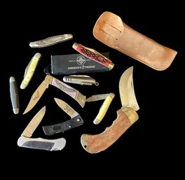 Lot Of 10 Used Pocket Knives