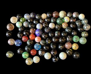 Lot Of Vintage Confetti Marbles