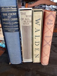 Books, The Count Of Monte Cristo, The Way Of All Flesh, Walden, The Robe