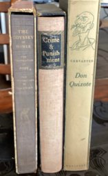 Books, Don Quixote, Crime And Punishment, The Odyessy