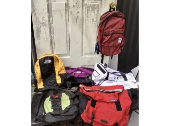 Lot Of Backpacks And Gym Bags