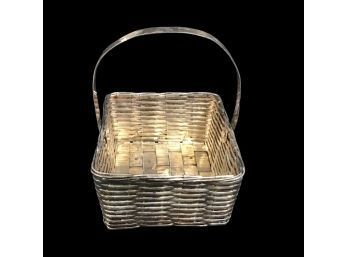 Silverplate Woven Basket