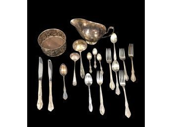 Lot Of 17 Silverplate Pieces