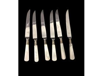 10 Mother Of Pearl Handle Knives