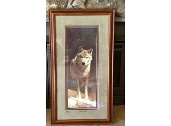 Julie Kramer Cole Limited Edition Wolf Print Signed And Numbered With COA