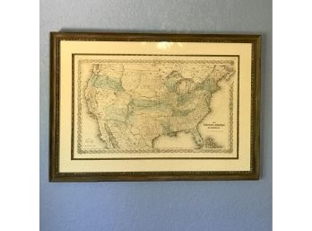 1856 Map Of United States