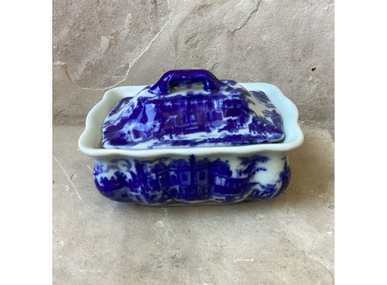 Antique Ironstone Butter Dish
