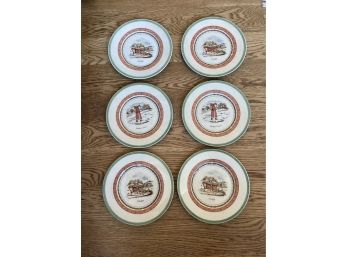 Villeroy And Boch Holiday Dessert Or Salad Plates 6