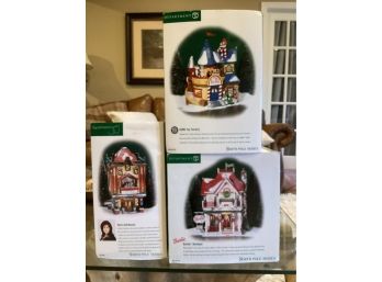 Lot Of 3 Retired Department 56 Northpole Houses