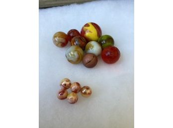 Lot Of 14 Rare Vintage Marbles