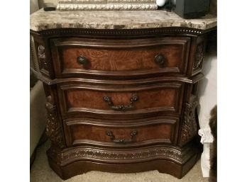 Ashley Furniture 3 Drawer Side Table With Marble Top