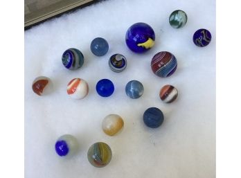 Lot Of 16 Rare Collectible Marbles