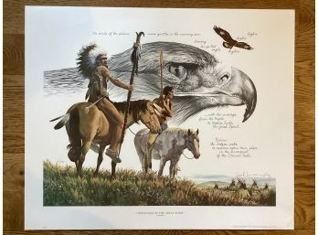Jack Hines Signed Limited Edition  Messenger Of The Great Spirit 46/50