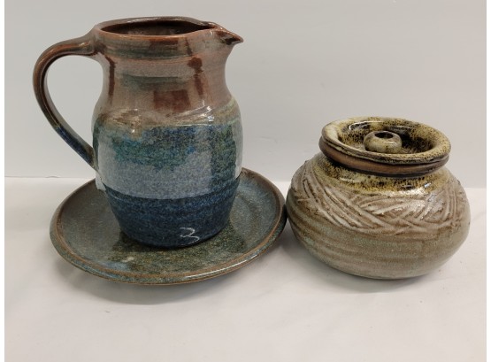 Pottery Lot - One Signed Reidel