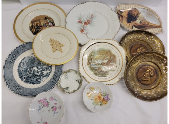 Lot Of Collector's Plates - Copper And More