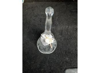 Etched Lead Crystal Bell