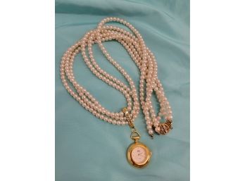 Vintage Necklace With Watch