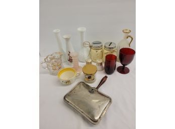 Vintage Smalls - Pink Depression Glass, Ruby Glass, And More