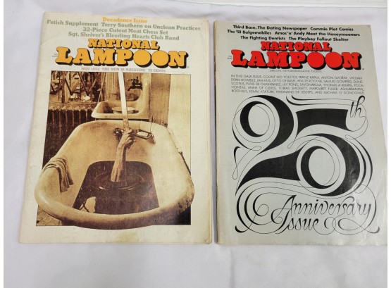 Two National Lampoon Early Magazines