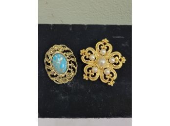 Two Vintage Brooches