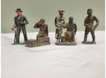 Antique Lead Military And Other Figures