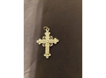 Vintage Studded Cross Pendant
