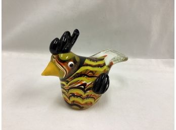 Murano Rooster Glass Figure