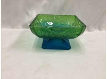 Vintage Jeannette Glass Footed Candy Dish