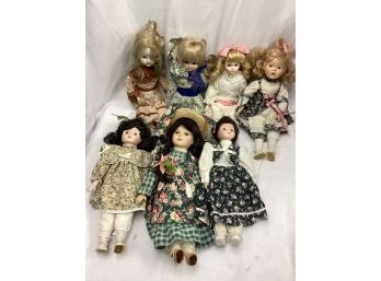 Porcelain Dolls Lot